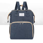 Sac à Langer Multifonction avec Lit Pliant Intégré – Nylon Résistant & Grande Capacité