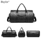 Sac de voyage pliable en cuir PU avec rangement costume