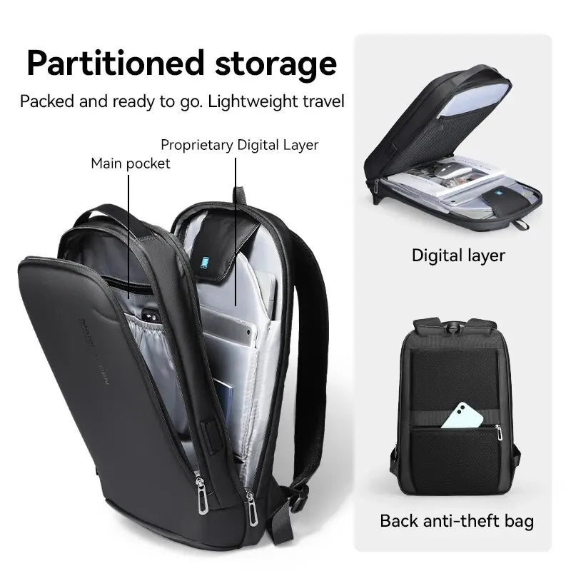 Sac à Dos Minimaliste Business MARK RYDEN avec USB & Résistance aux Rayures