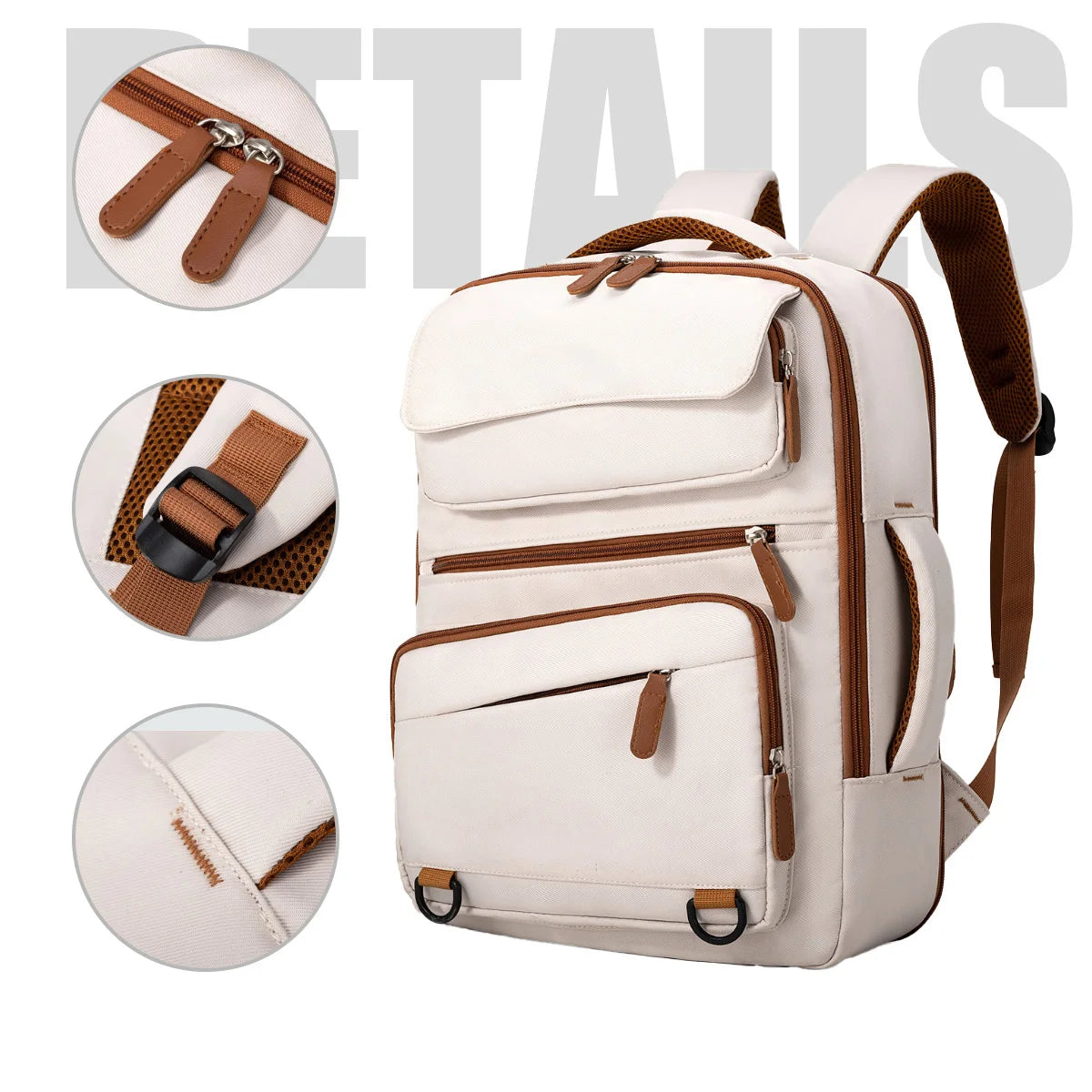 Sac à dos extensible grande capacité en nylon imperméable