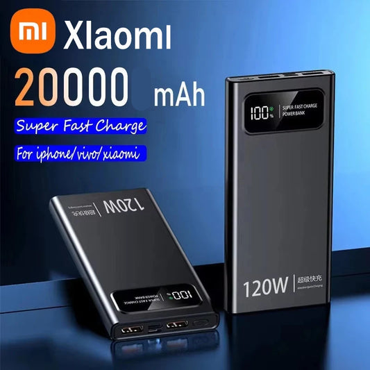 Xiaomi Power Bank 20000mAh 120W Super Fast Charge avec Affichage Digital