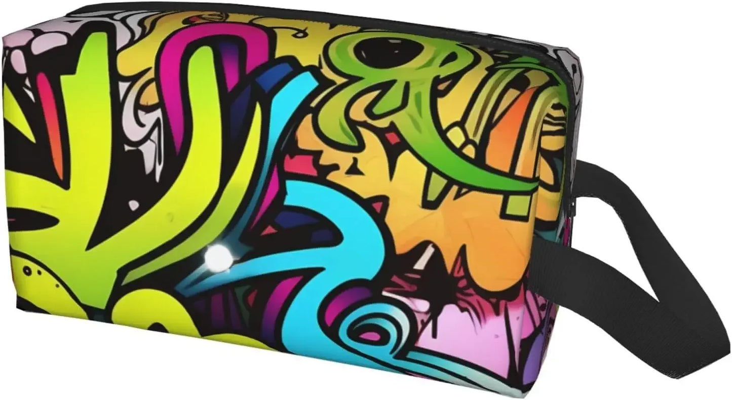 Trousse enfant graffiti coloré rangement école et loisirs
