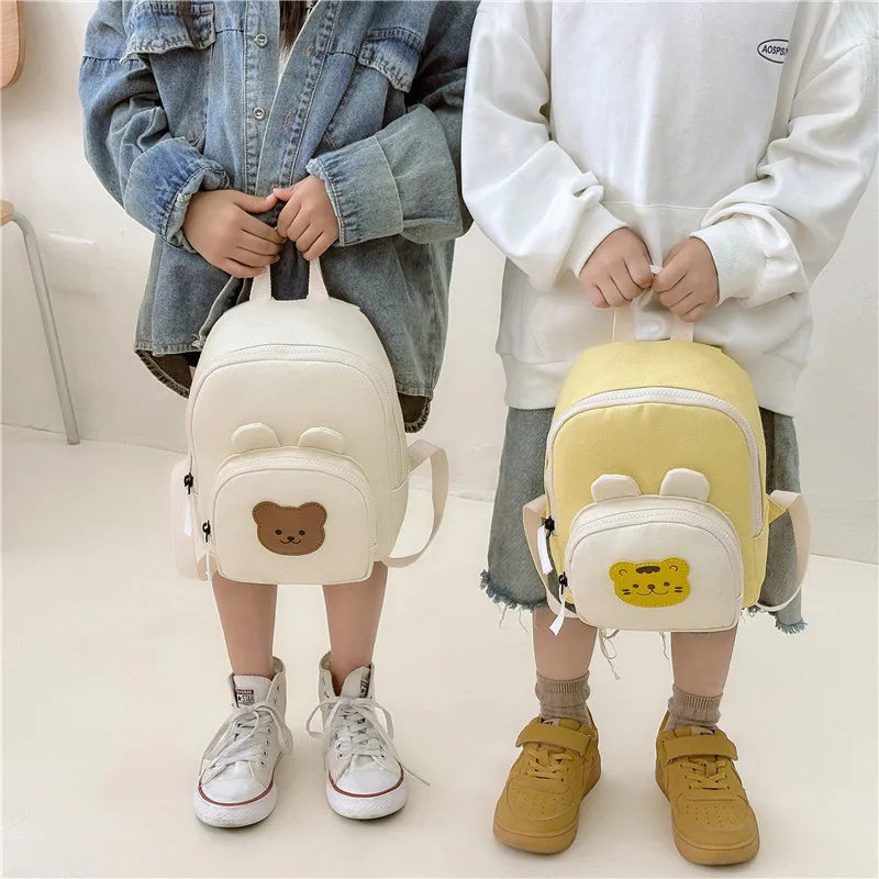 Sac à dos enfant kawaii en toile avec animaux