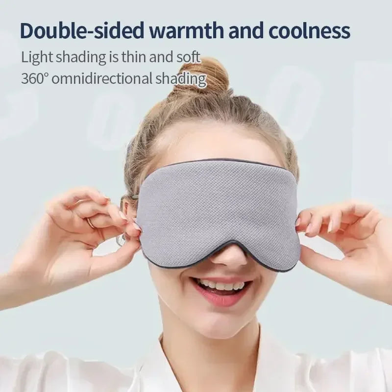 Masque de sommeil coréen léger réversible chaud et frais