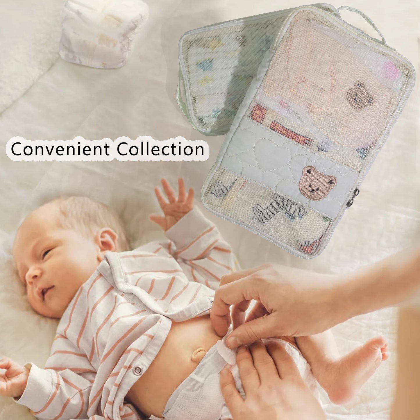 Sac bébé de voyage étanche rangement couches et vêtements