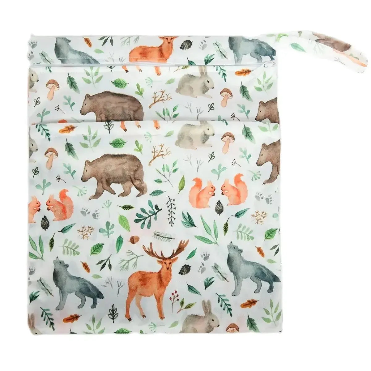 Sac bébé étanche réutilisable deux compartiments rangement couches et vêtements