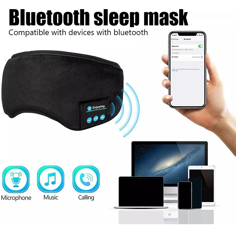 Masque de sommeil Bluetooth avec écouteurs intégrés