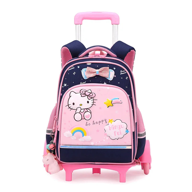 Sac à dos à roulettes enfant Hello Kitty