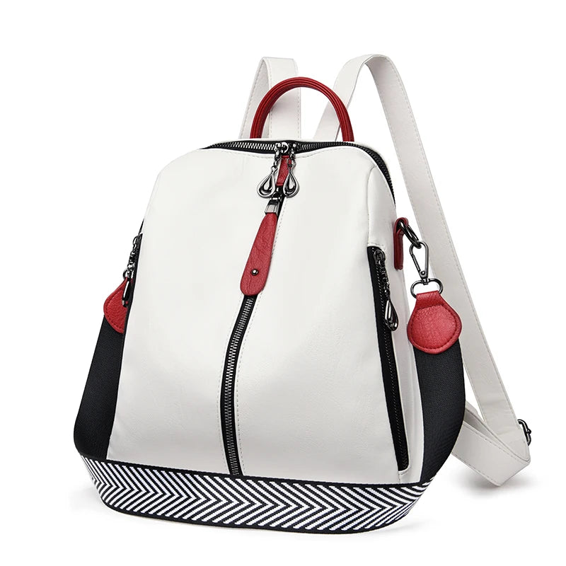 Sac à dos en cuir souple femme