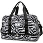 Sac de Voyage Femme Imprimé Zèbre/Léopard Grande Capacité Nylon
