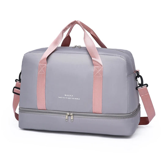 Sac de Voyage Oxford Grande Capacité Compartiment Chaussures