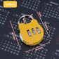 Cadenas à Code 3 Chiffres en Alliage de Zinc, coloris bleu