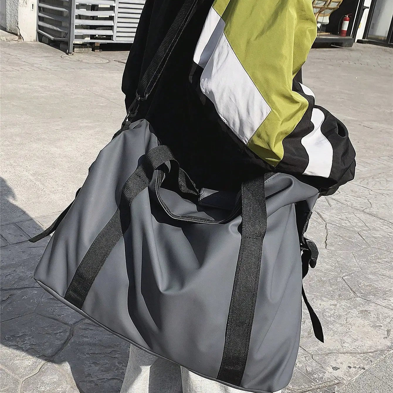 Sac de Voyage Unisexe Nylon Grande Capacité Bandoulière
