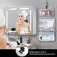 Trousse de toilette suspendue étanche en polyester multi-compartiments