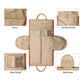 Sac de voyage pliable en cuir PU avec rangement costume