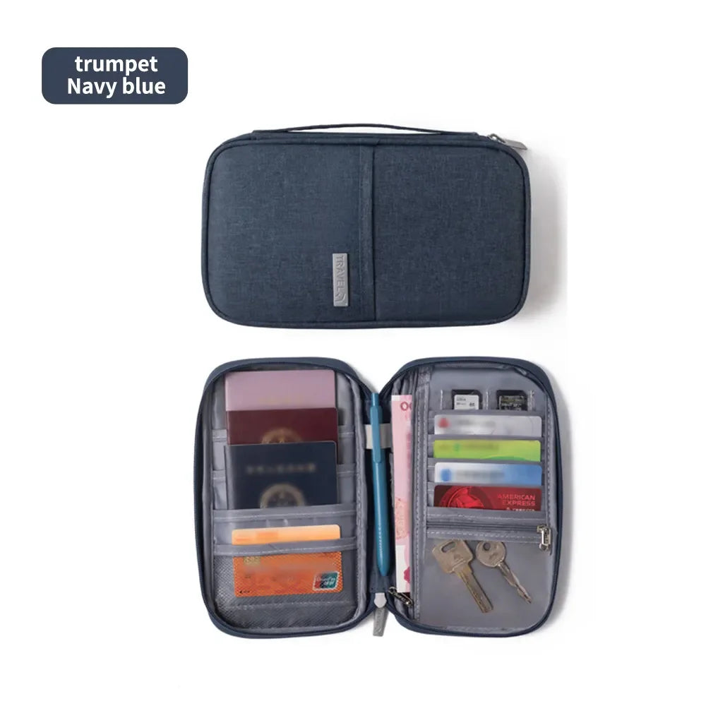 Porte-passeport multifonction étanche en Oxford