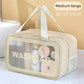 Sac de toilette transparent double compartiment – Voyage & Fitness