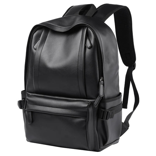 Sac à dos en cuir synthétique avec port USB