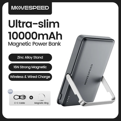MOVESPEED S10 Slim Magnetic Power Bank 10000mAh