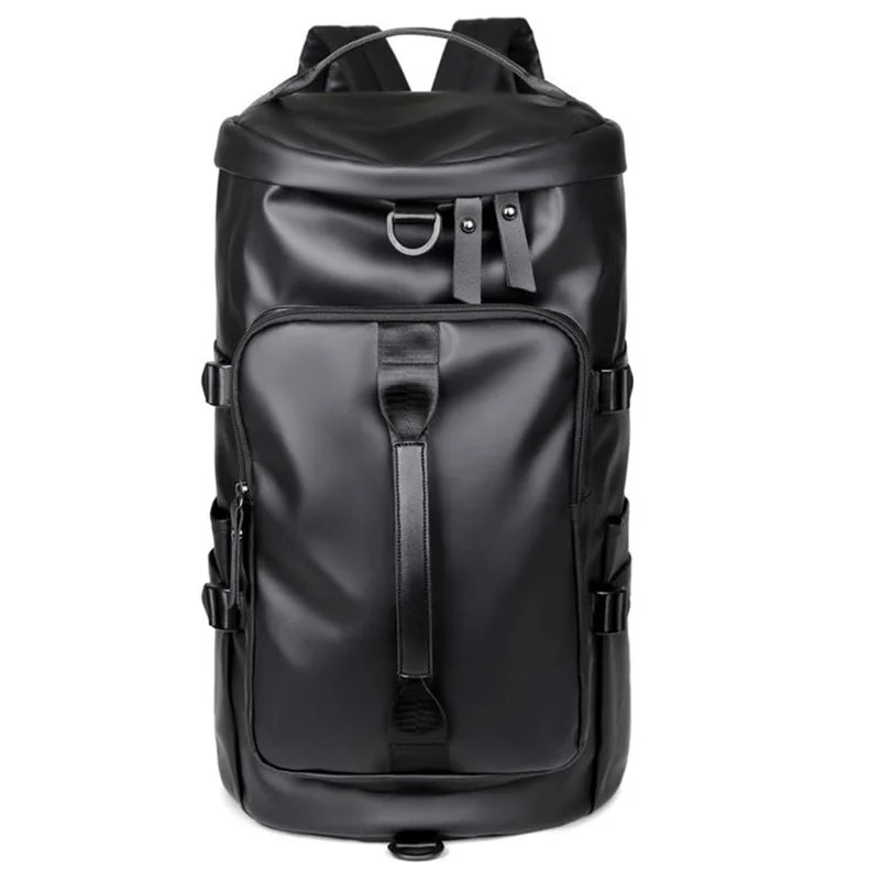 Sac à dos de voyage polyvalent en similicuir