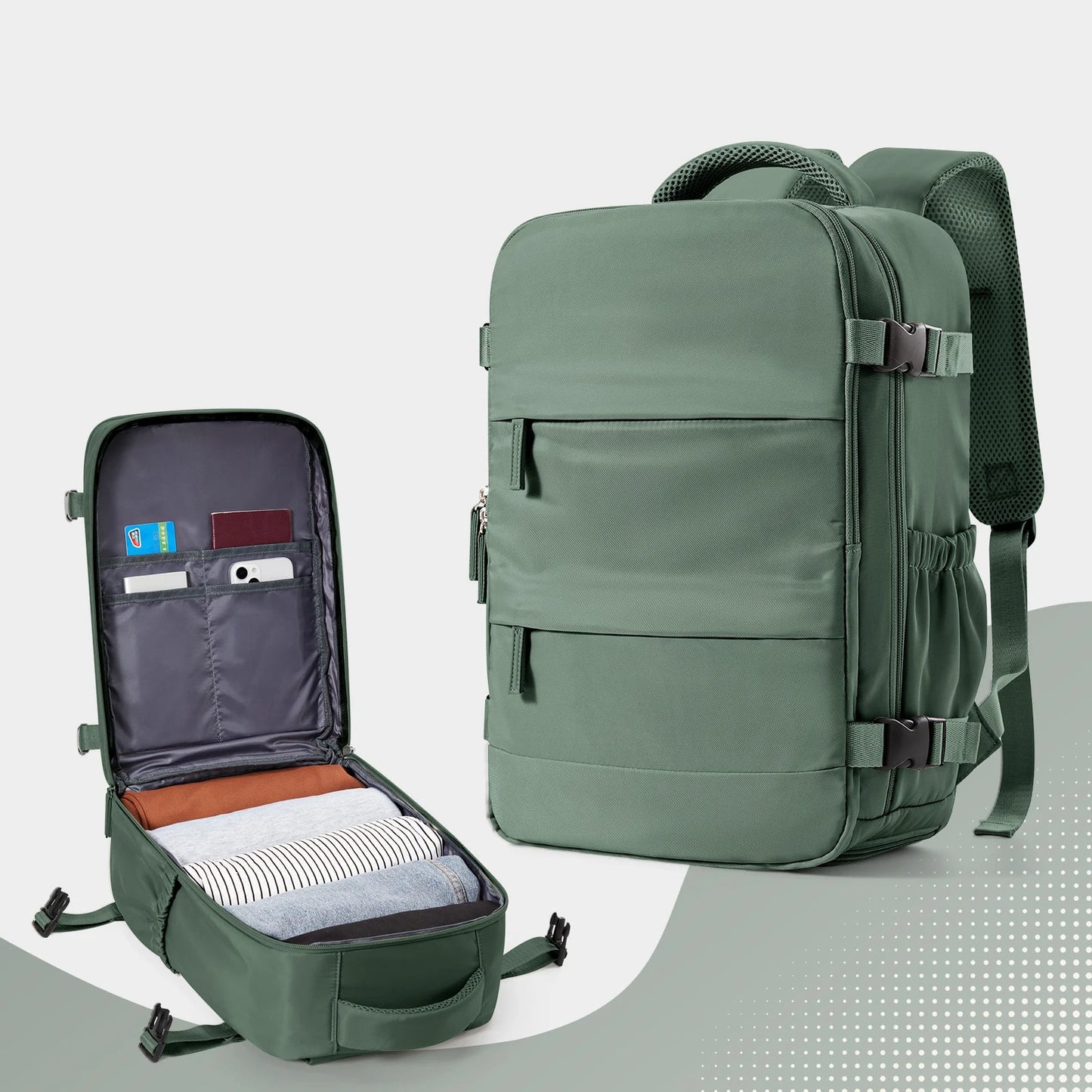 Sac Cabine avec Compartiment Chaussures 40x20x25cm