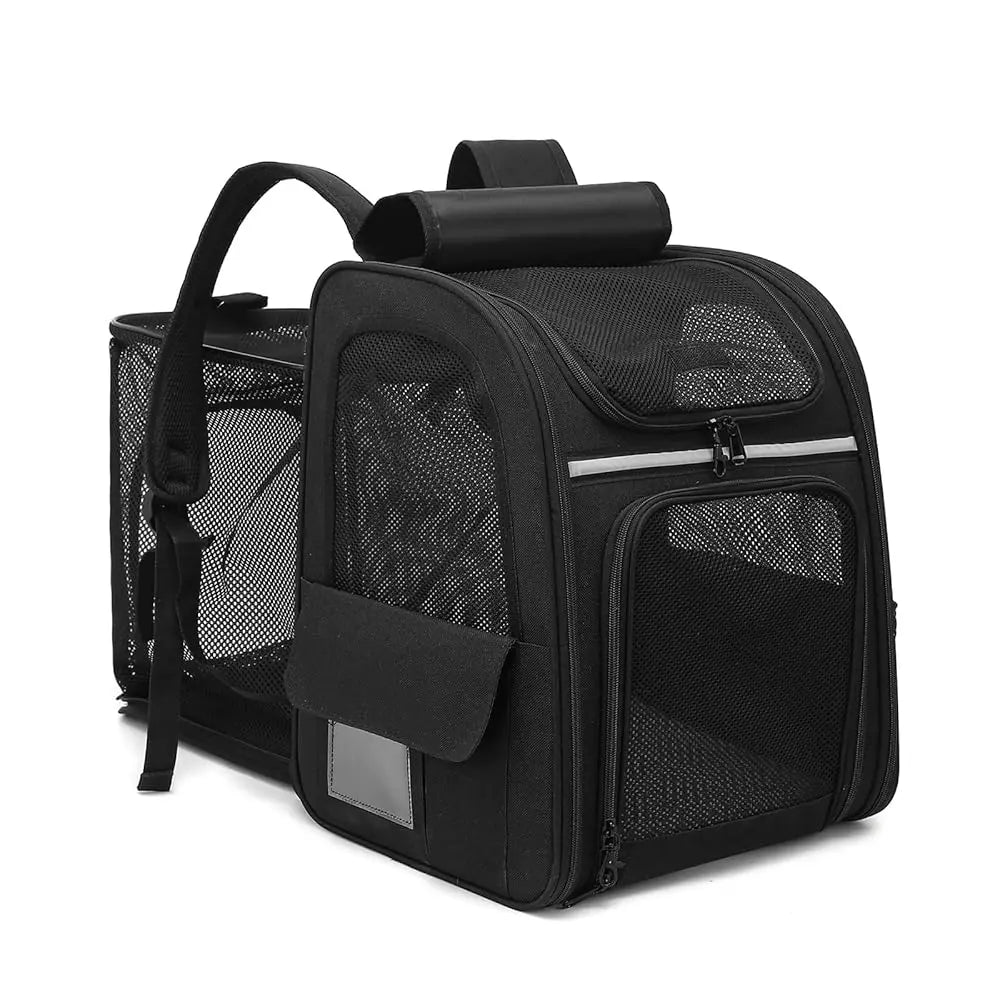 Sac à dos de transport pour animaux en Oxford pliable et extensible