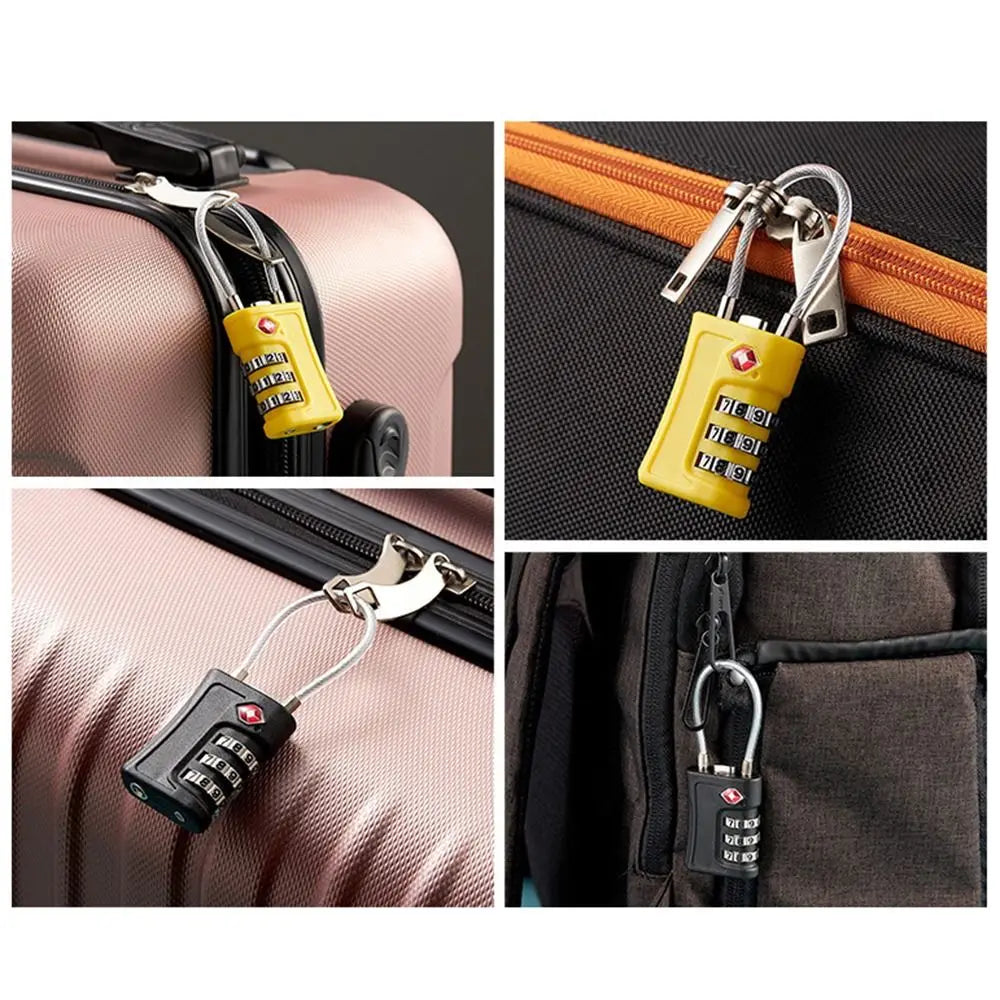 Cadenas TSA à Code Couleurs – 3 Chiffres Antivol pour Bagages