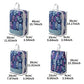 Set de 4 cubes de rangement compressibles imprimés en polyester pour valise