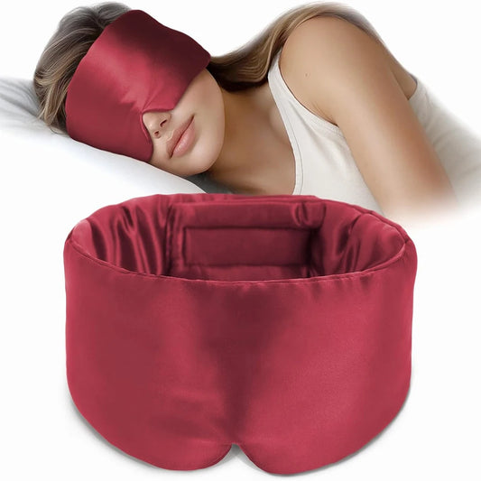 Masque de sommeil en soie ajustable confort absolu