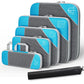 Set de 6 cubes de rangement compressibles avec sac à chaussures intégré