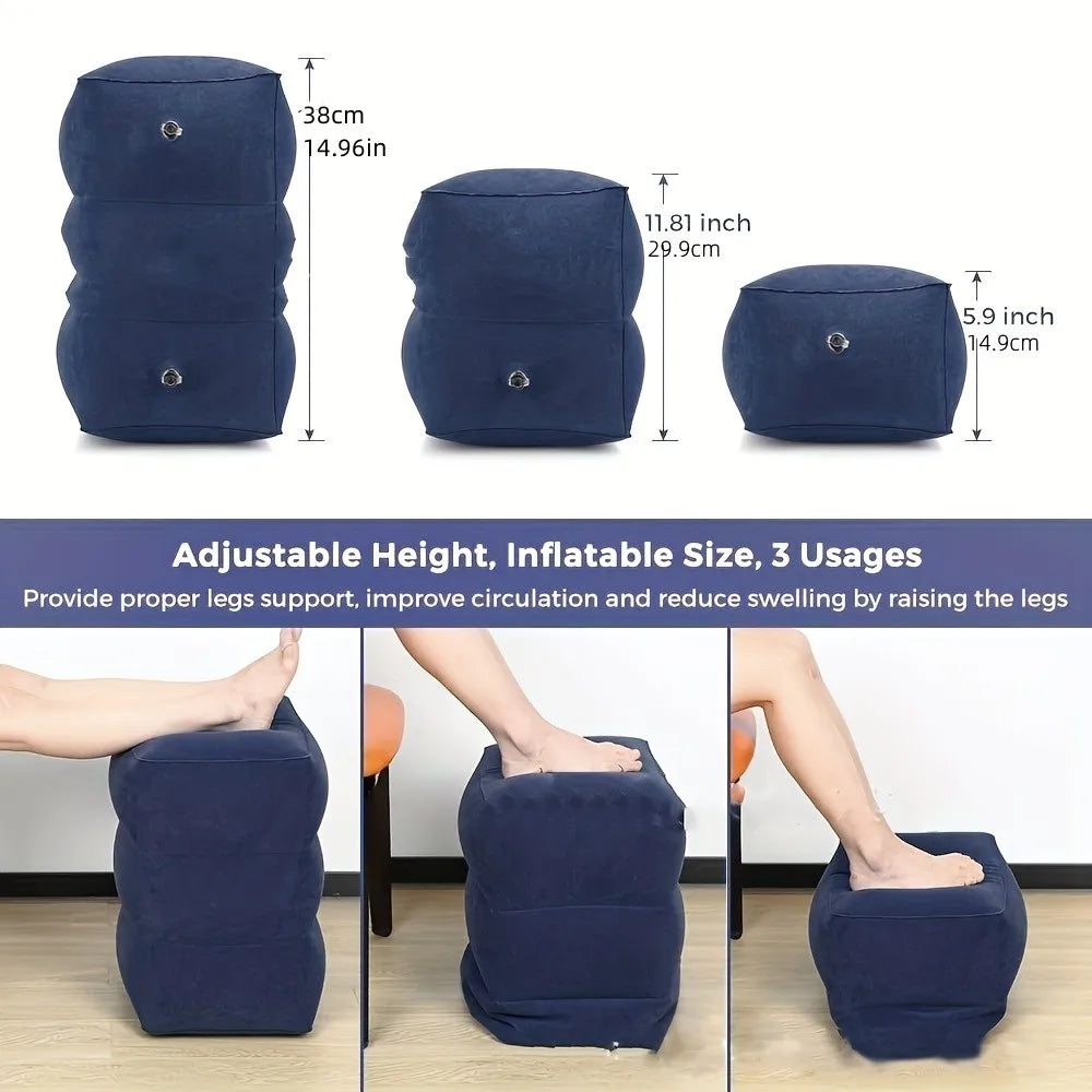 Coussin Repose-Pieds Gonflable 3 Niveaux