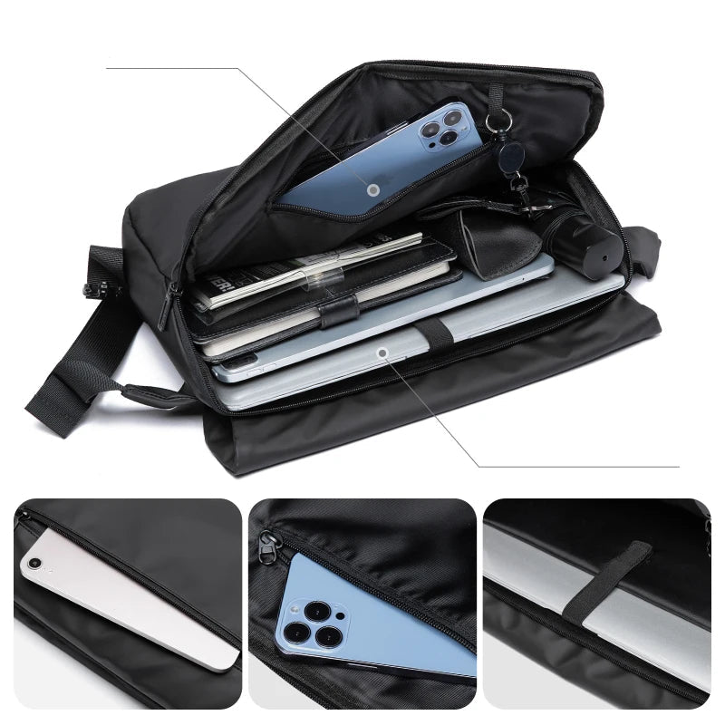 Sac bandoulière imperméable – Ordinateur portable 15" & voyage