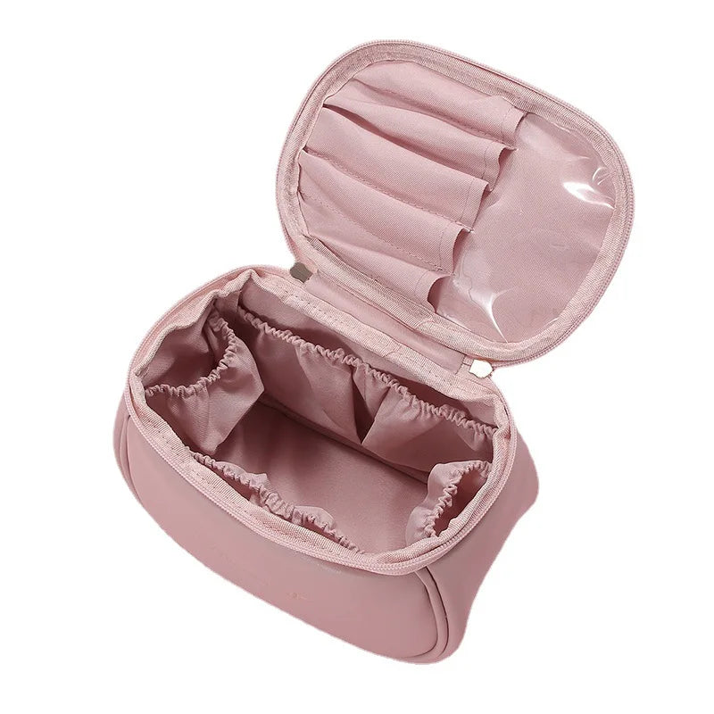 Sac de Maquillage PU Étanche Femme – Grande Capacité Voyage