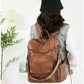 Sac à dos business rétro en cuir PU