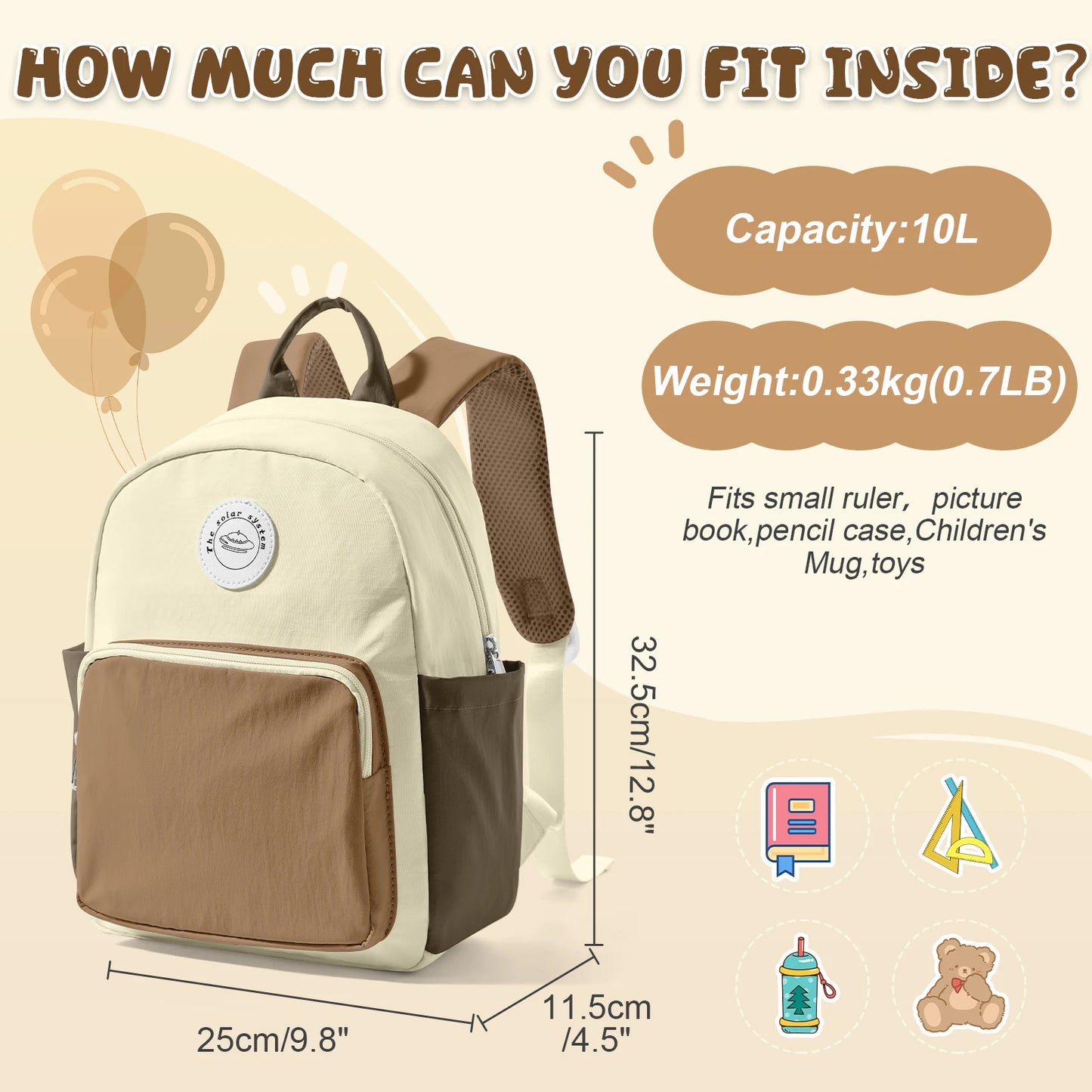 Sac à dos enfant coloré léger imperméable