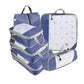 Set de 6 cubes de rangement compressibles avec sac à chaussures intégré