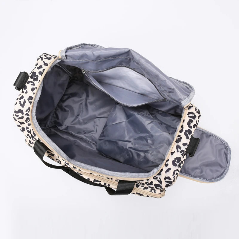 Sac Léopard Femme Grande Capacité Multipoches 28L