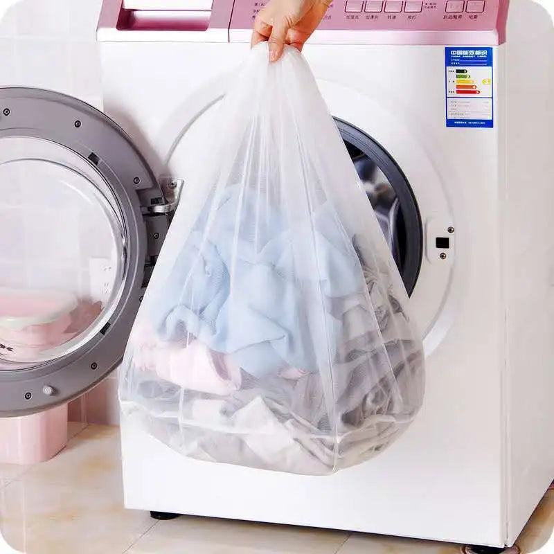 Sac de Lavage en Maille Résistante avec Cordon de Serrage