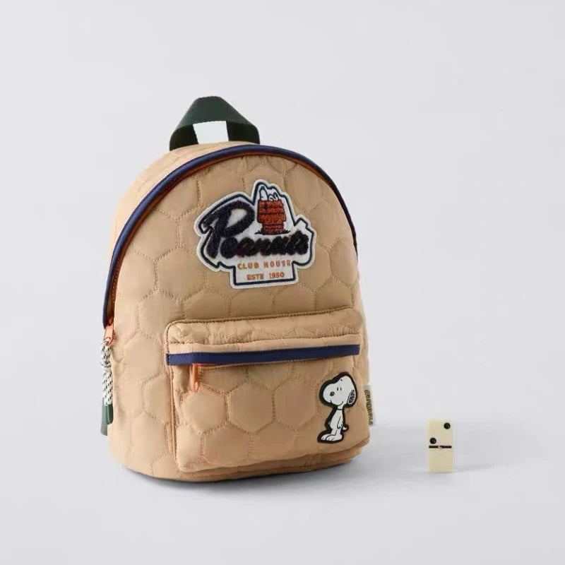 Sac à dos enfant Snoopy nylon matelassé