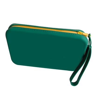Trousse Cosmétique Carrée en Silicone – Étanche & Multifonction
