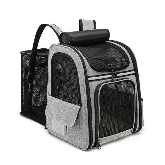 Sac à dos de transport pour animaux en Oxford pliable et extensible