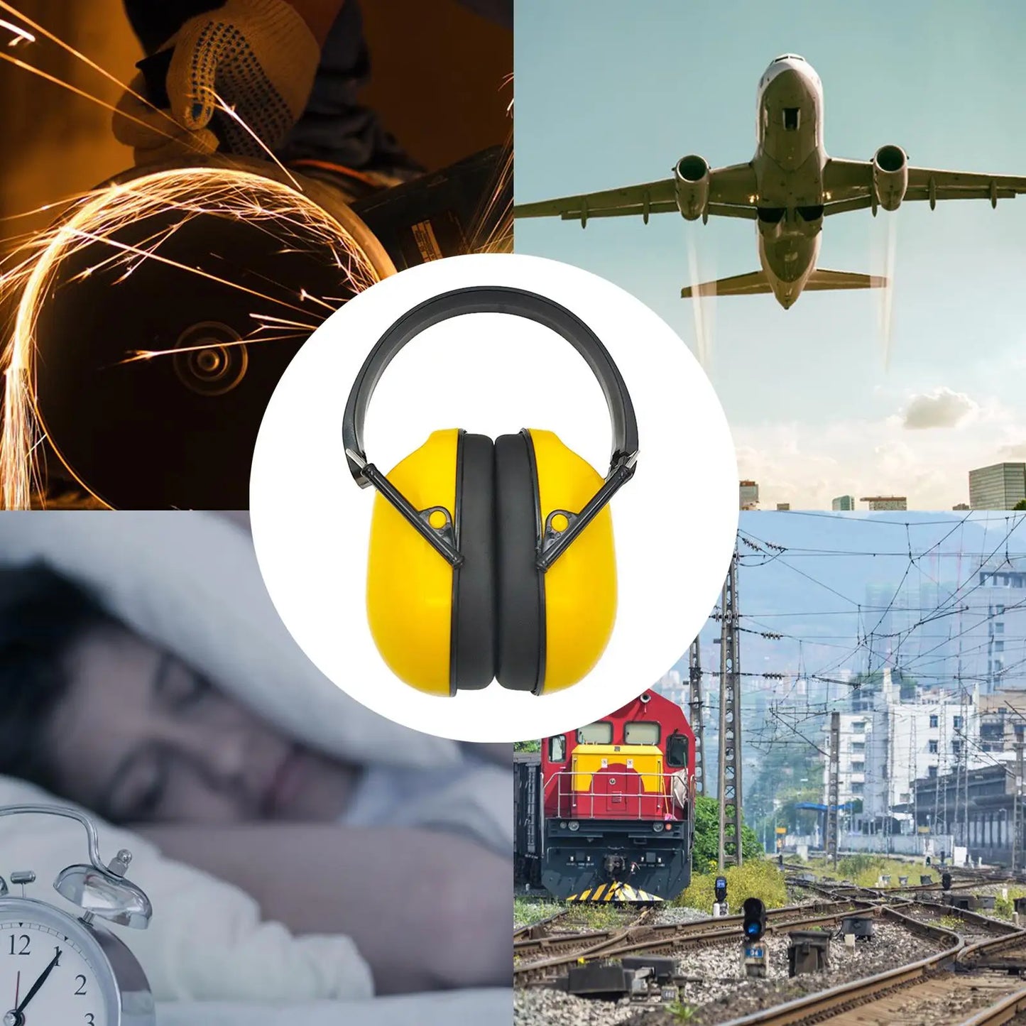 Casque anti-bruit pliable haute protection
