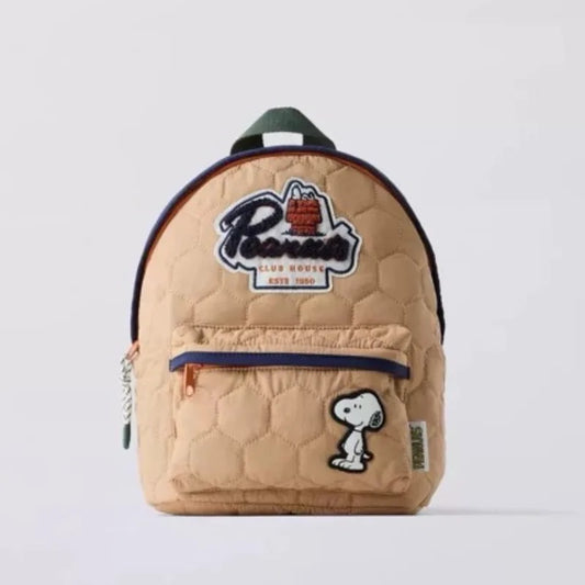 Sac à dos enfant Snoopy nylon matelassé