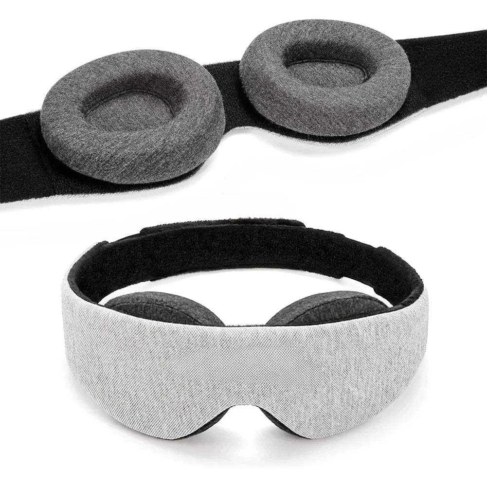 Masque de sommeil 3D en mousse mémoire blackout total et confort ajustable