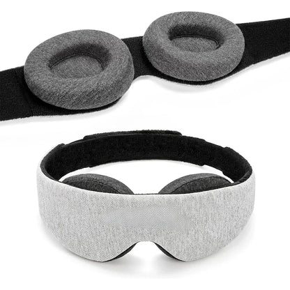 Masque de sommeil 3D en mousse mémoire blackout total et confort ajustable