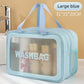 Sac de toilette transparent double compartiment – Voyage & Fitness