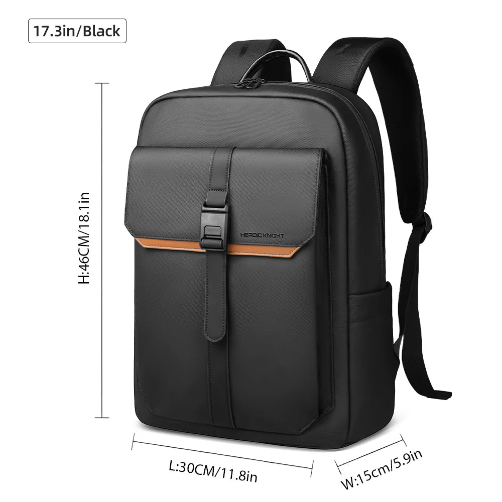 Sac à Dos Business HK avec Rabat Élégant – 15.6" Étanche et Multifonction