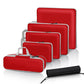 Set de 6 cubes de rangement compressibles avec sac à chaussures intégré