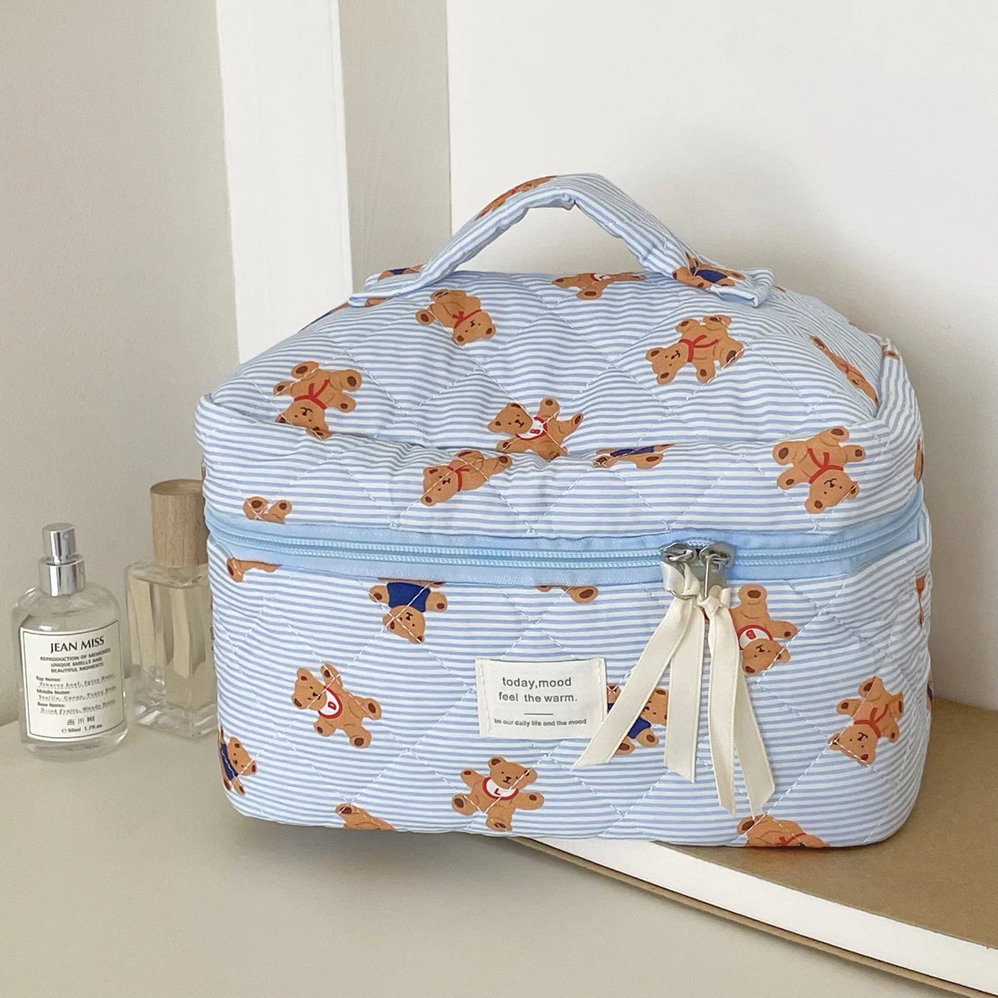 Trousse de toilette bébé à motifs ourson