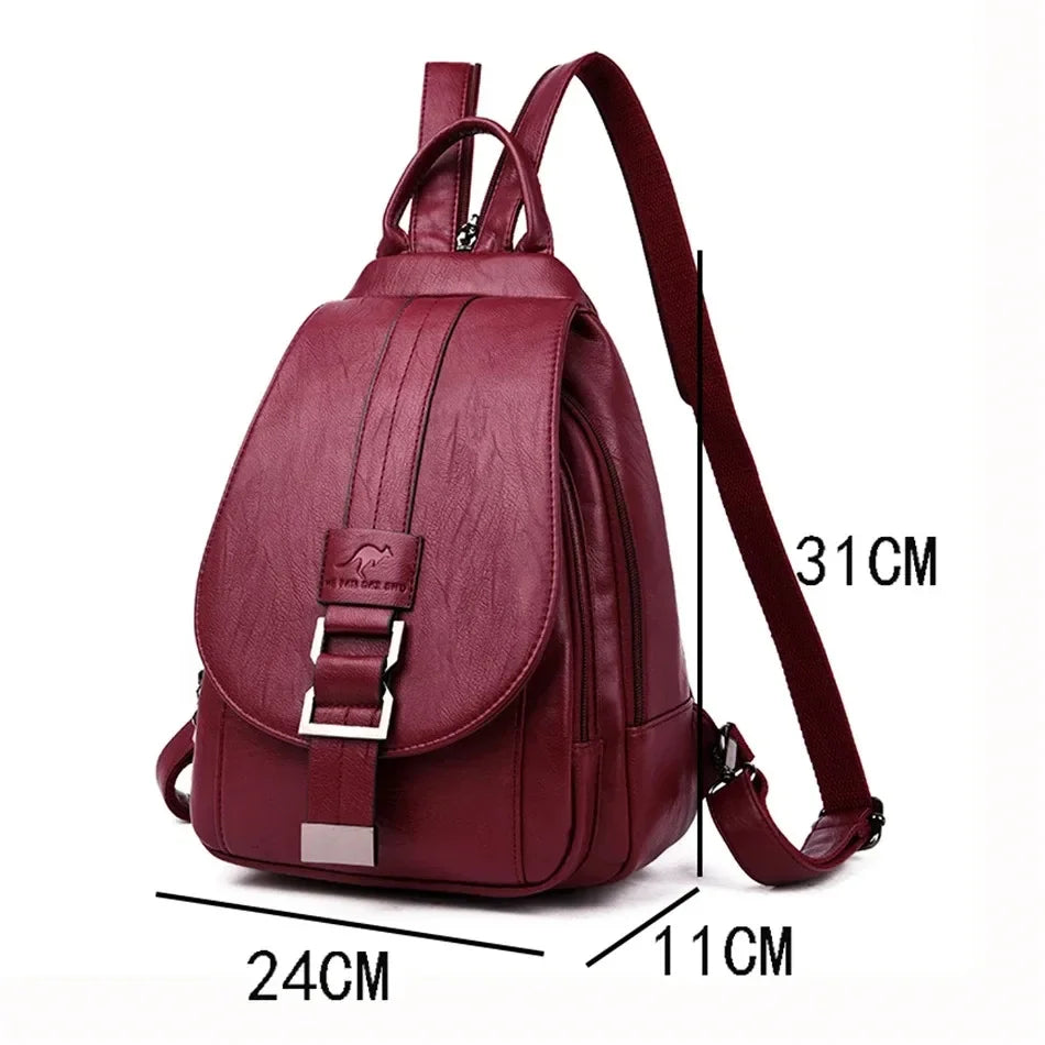 Sac à dos femme multifonction en cuir PU